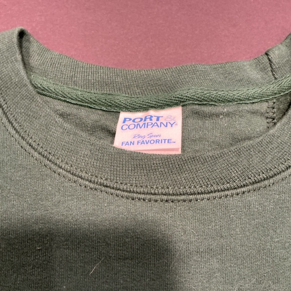 Café Du Monde New Orleans Green Crewneck Sweatshirt Port & Company Size Small - Picture 4 of 7